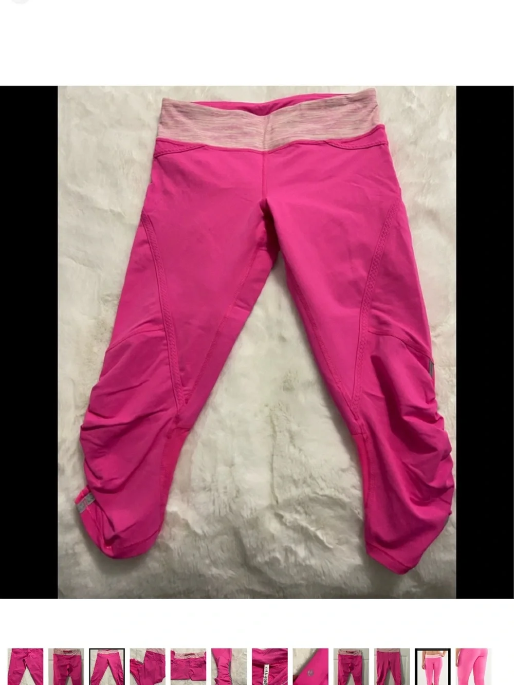 Pink Performance Capri Leggings